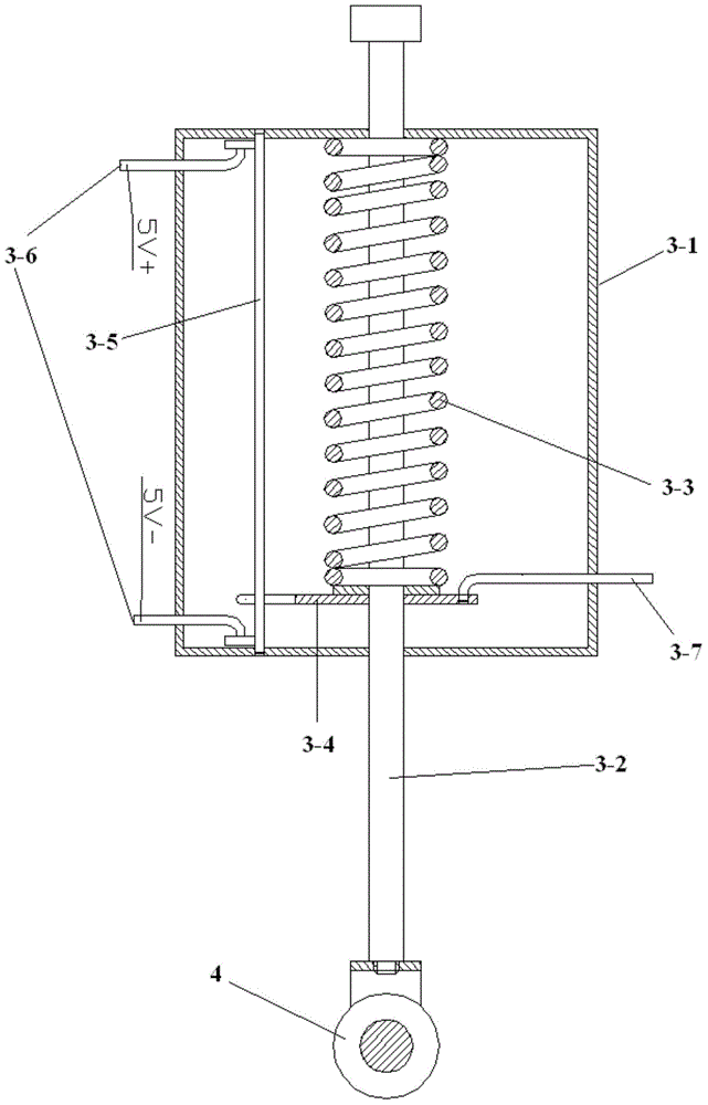 Contact type inter-plate welding line surplus height measuring device