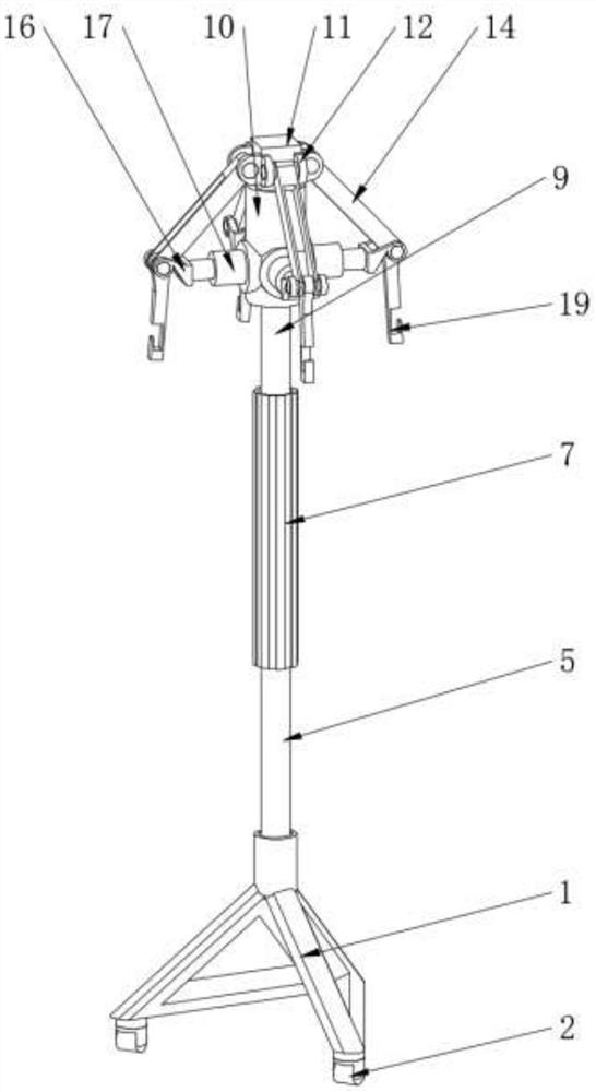 Surgery infusion hanger for obstetrics and gynecology department