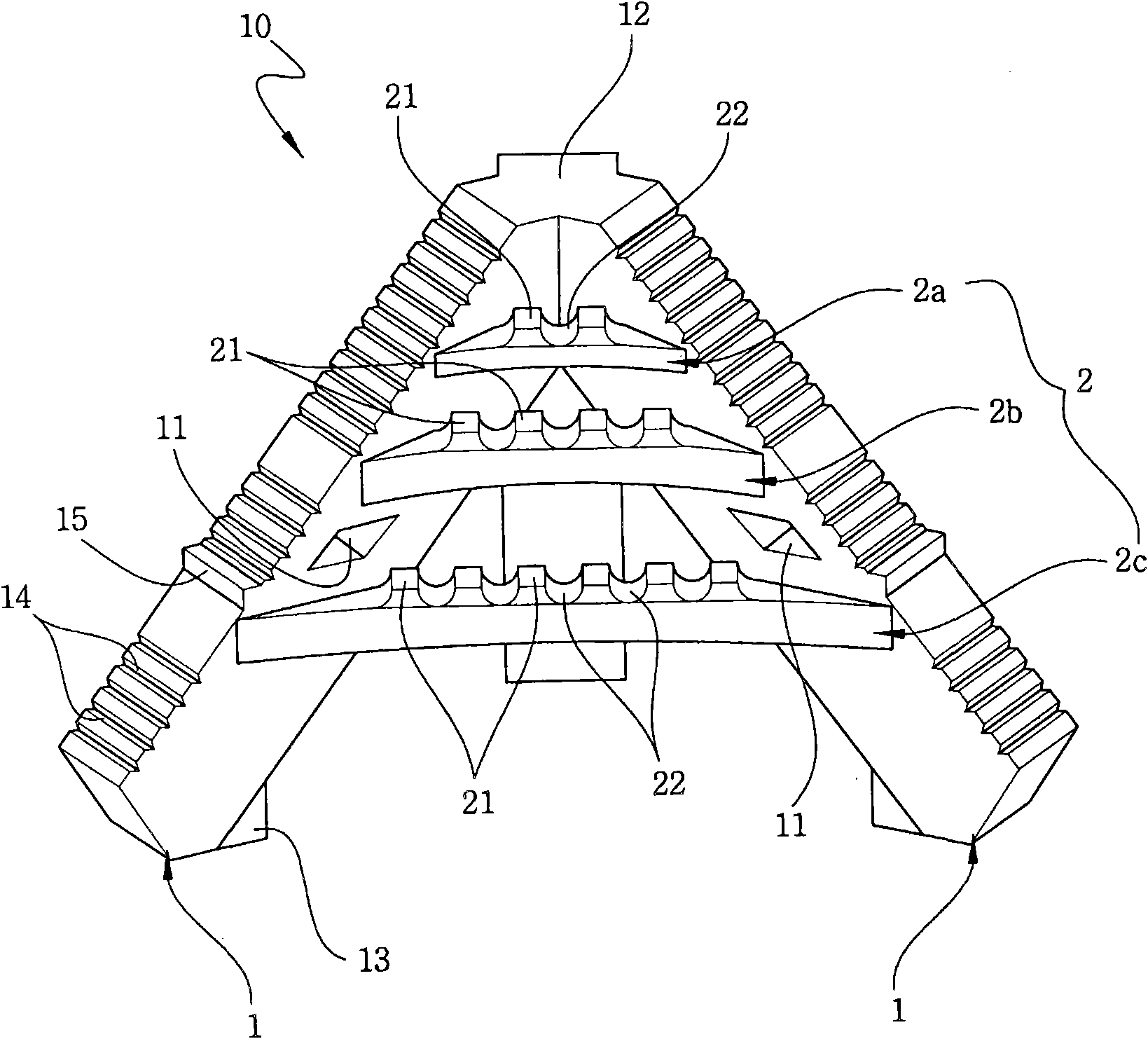 Tripod-type artificial reef for a seaweed forest