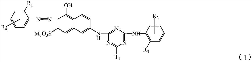 A kind of reactive inkjet printing dye mixture and its application