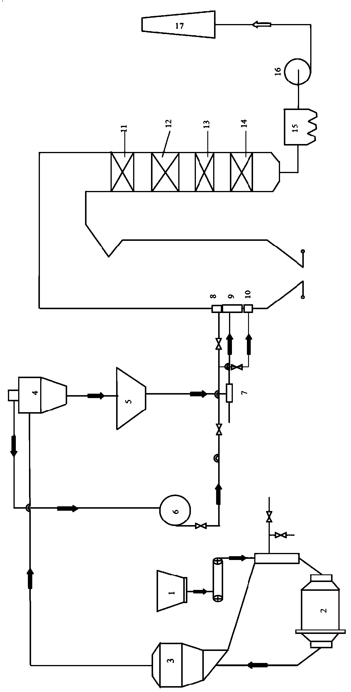 Method for improving boiler combustion economy of tangential combustion anthracite coal boiler