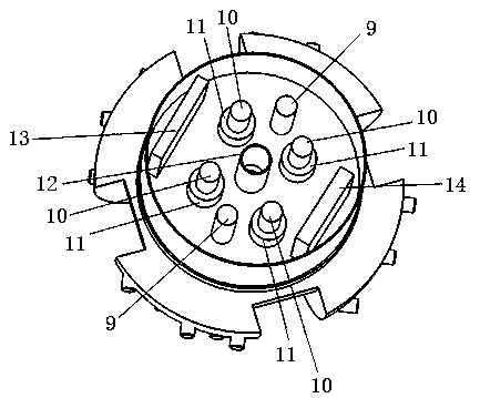 Area resonance drilling device and drilling method thereof