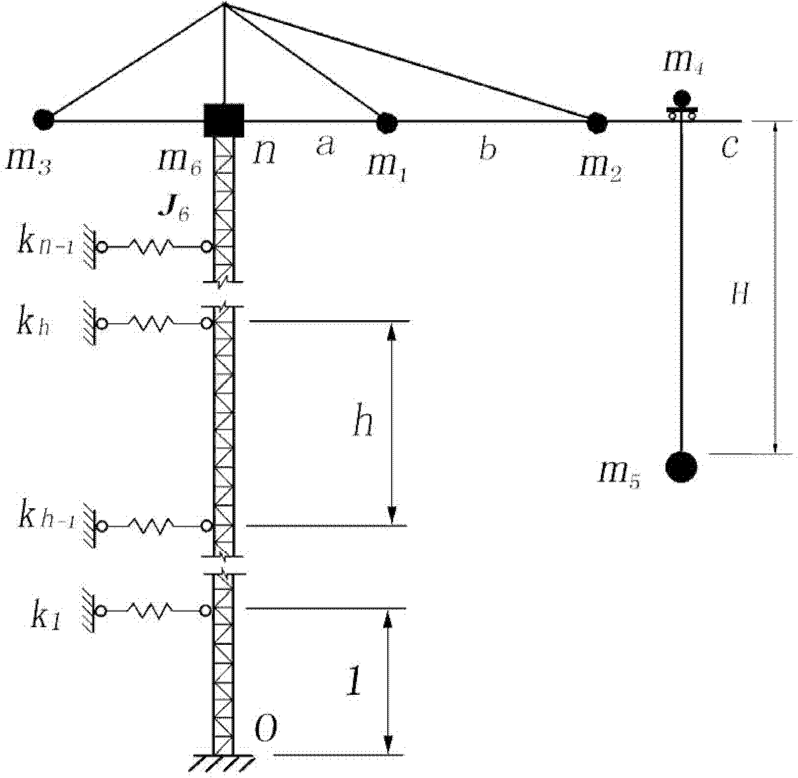 Adhesion safety detecting method of tower crane