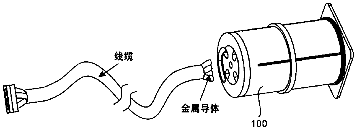 Aviation connector for integrated connection device