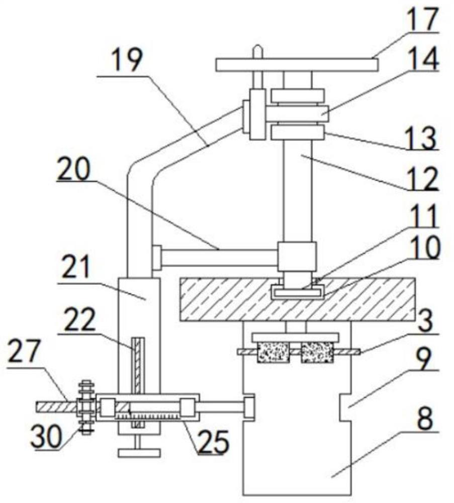 Measuring instrument for keyway depth and symmetry of motor shaft