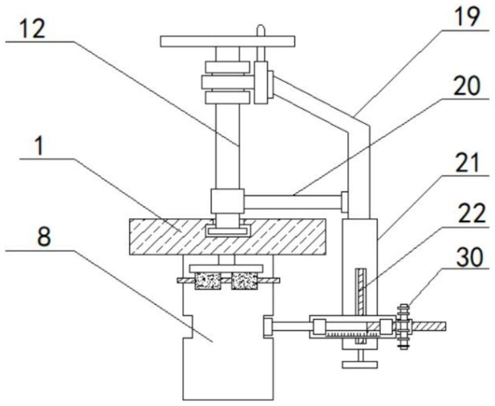 Measuring instrument for keyway depth and symmetry of motor shaft