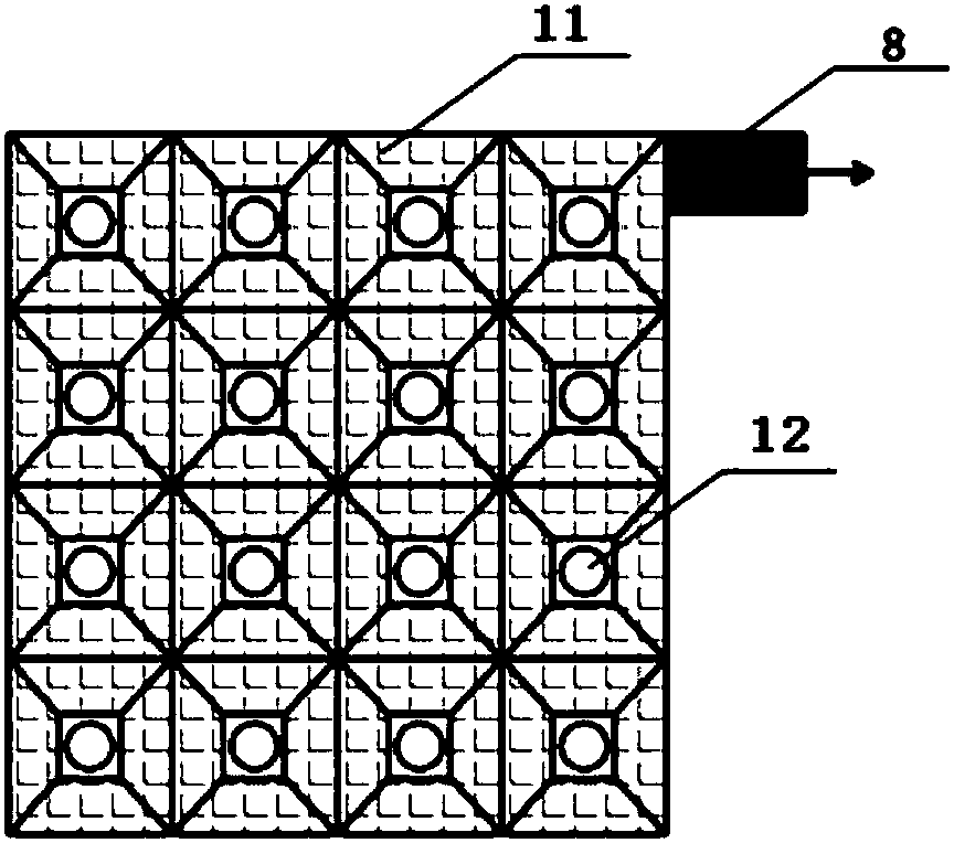 Powdered adsorbing material heating and precipitation device