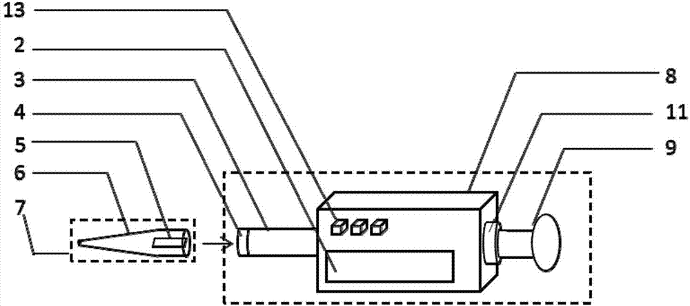 Handheld suction type electrochemical detection device capable of processing sample automatically