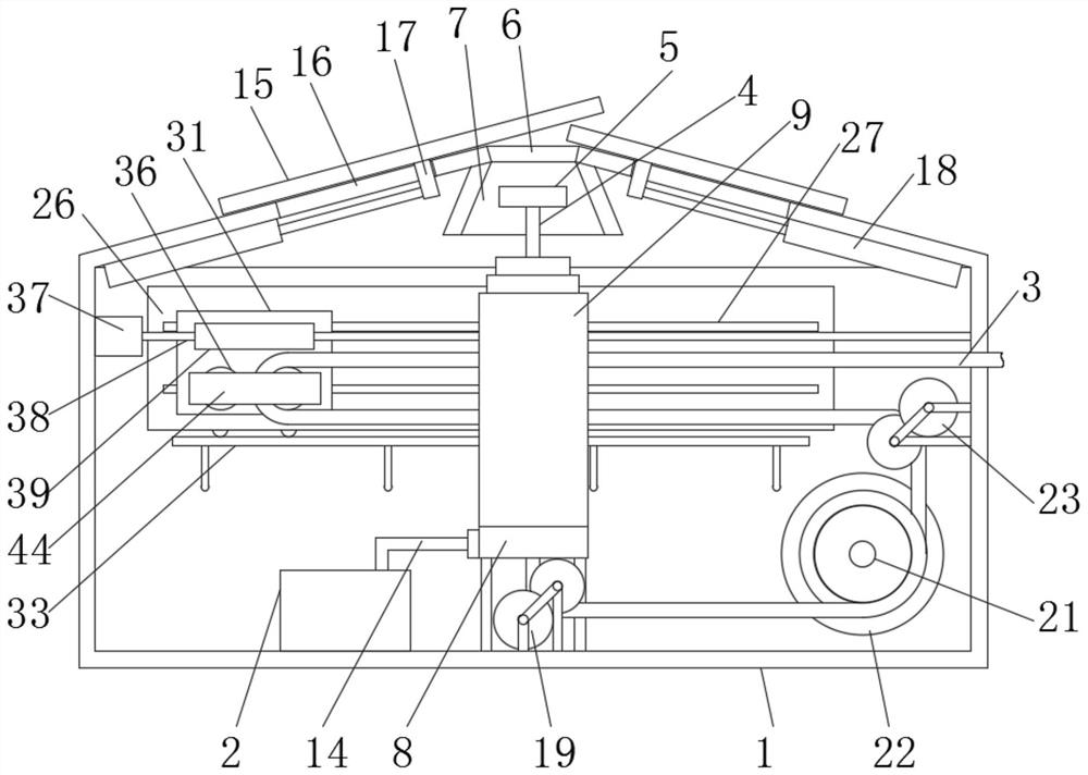 Energy-saving and environment-friendly garden landscape maintenance device and maintenance method thereof