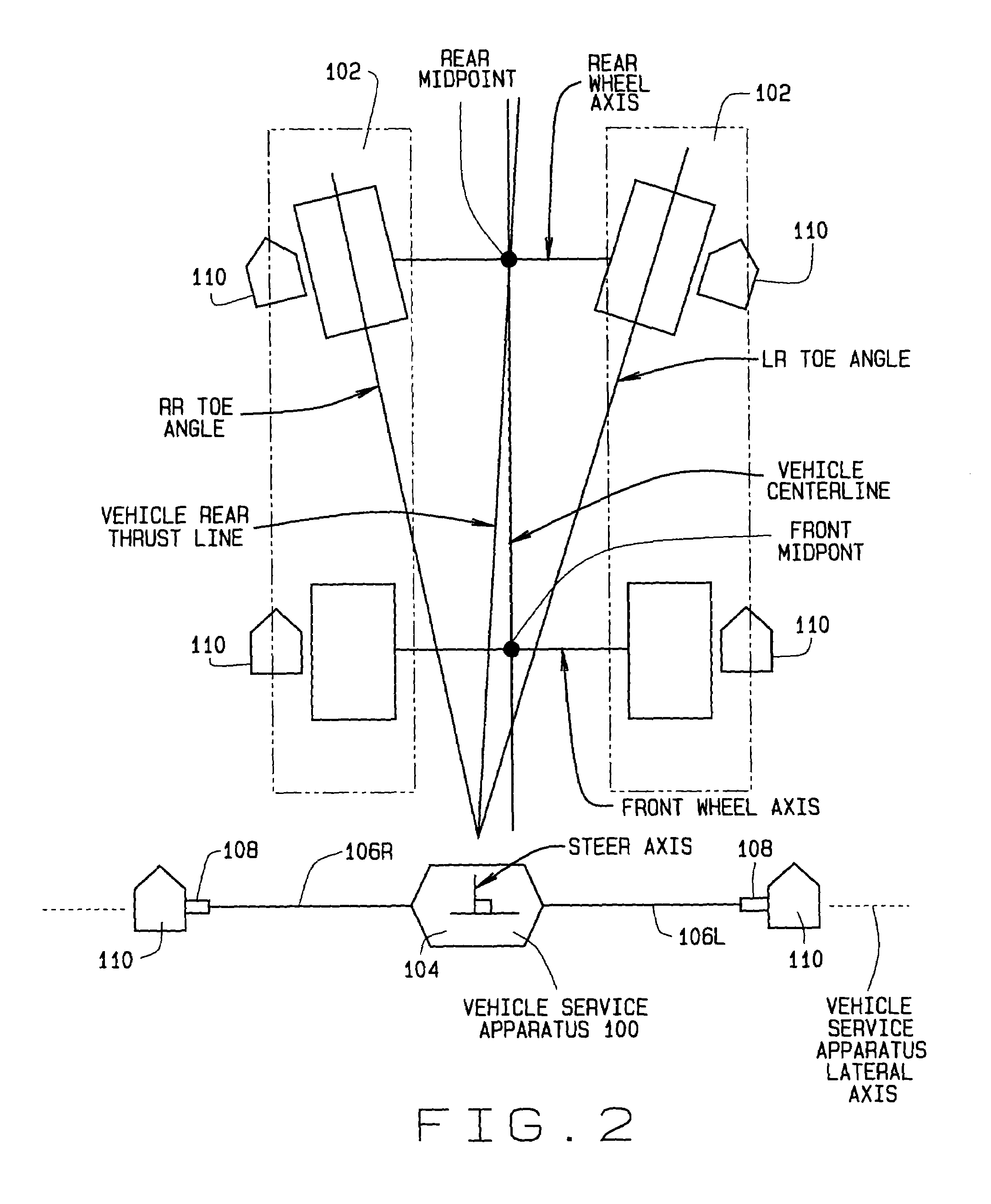Method and apparatus for guiding placement of vehicle service fixtures