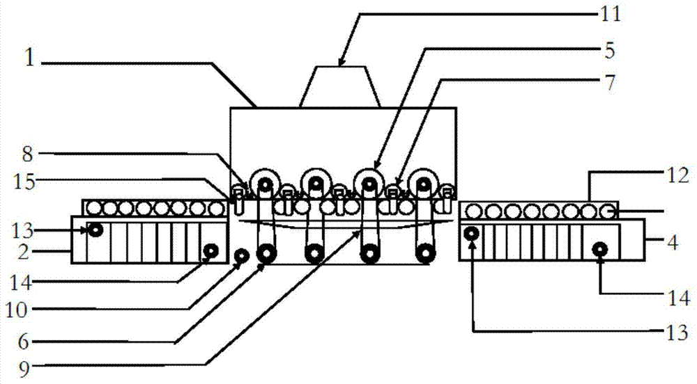 Wide-range titanium plate flaying polishing machine