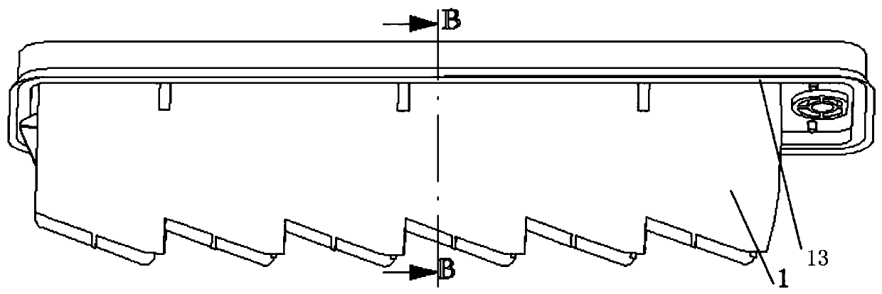 Rear air window for removing negative pressure of automobile cab