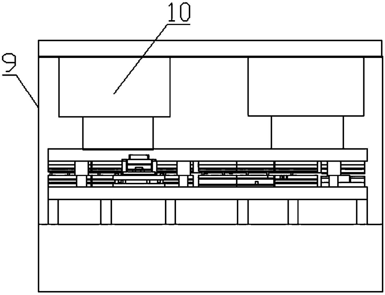 Punching and tapping module for wiring cassette machining machine tool