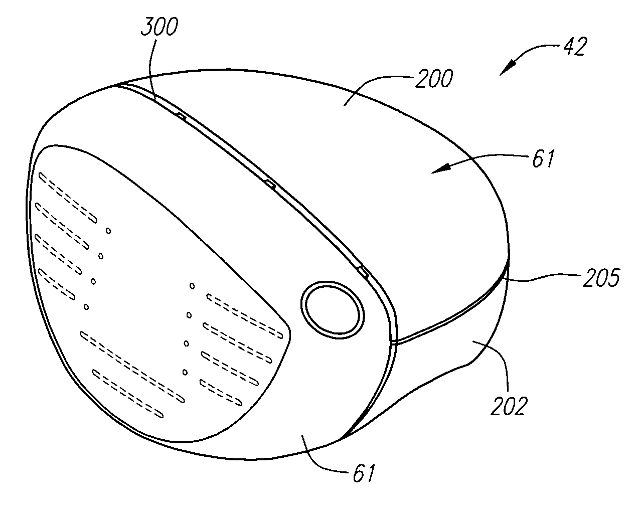 Golf club head with gasket