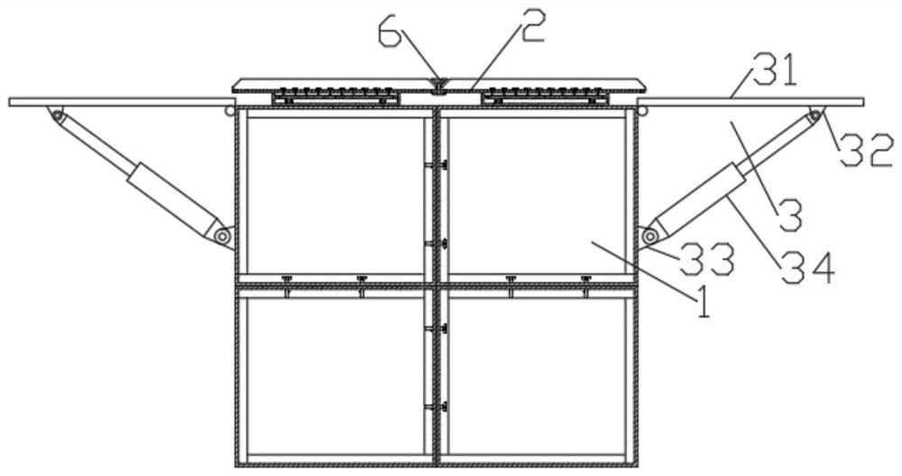 Assembled temporary supporting device for pavement collapse