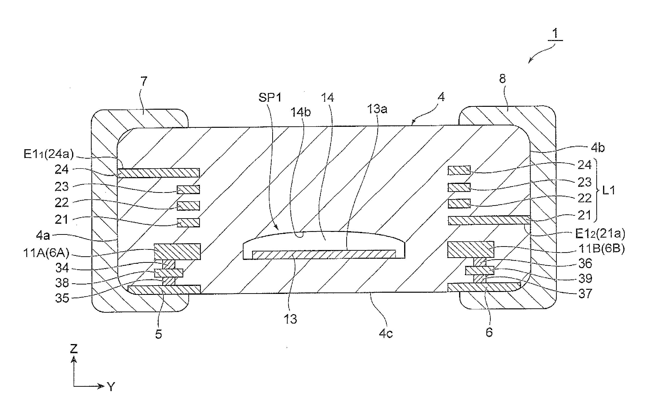 ESD protection component and method for manufacturing ESD protection component