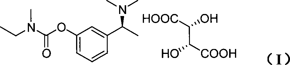 Technique for producing rivastigmine hydrogen tartrate