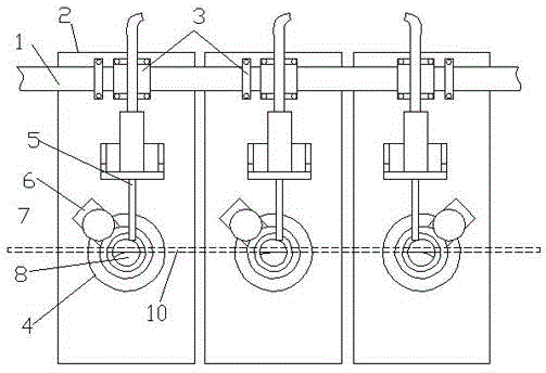 Display base frame forming machining device and method