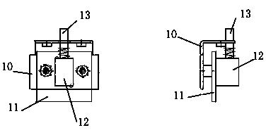 Automatic destruction structure for information of electronic equipment