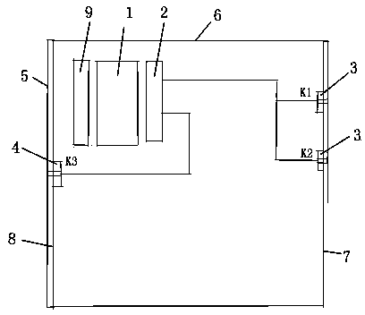 Automatic destruction structure for information of electronic equipment