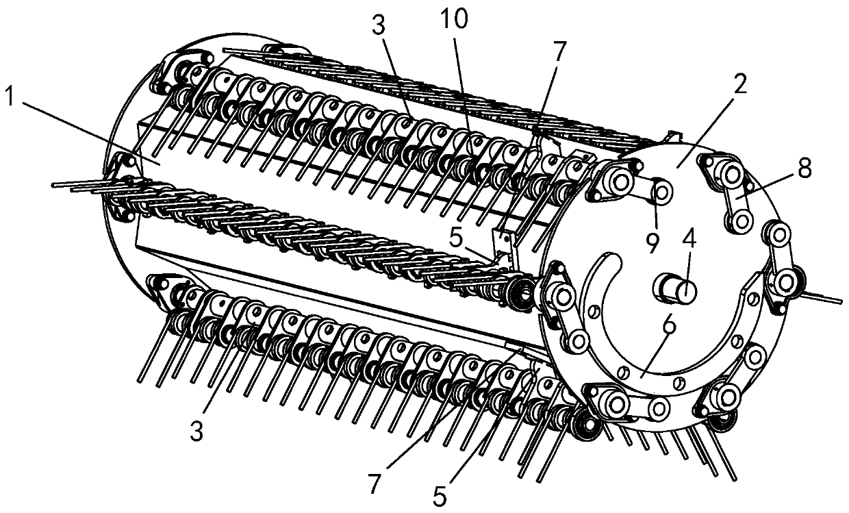 Mulching film collector