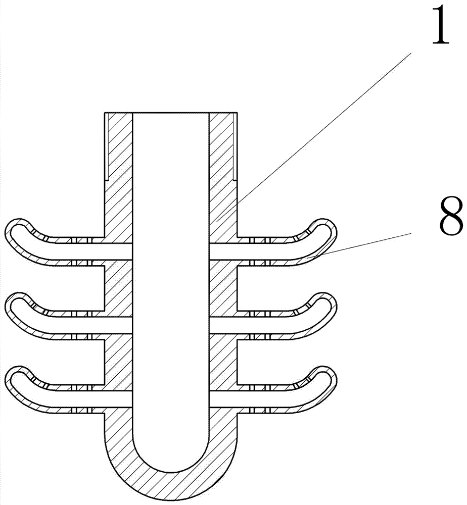 Tea leaf frying device