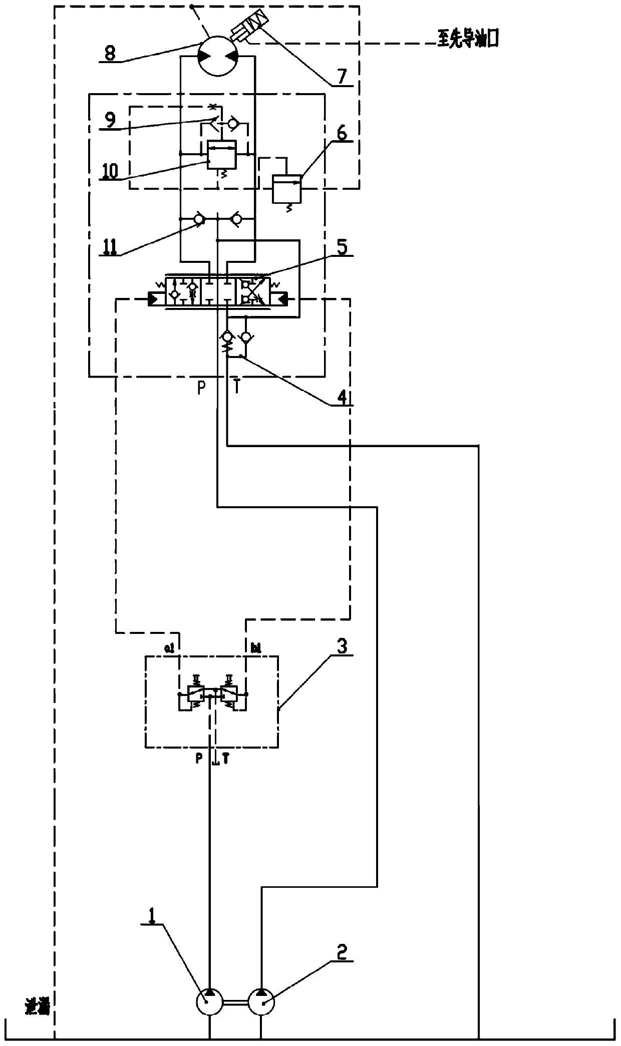 Rotary system and crane