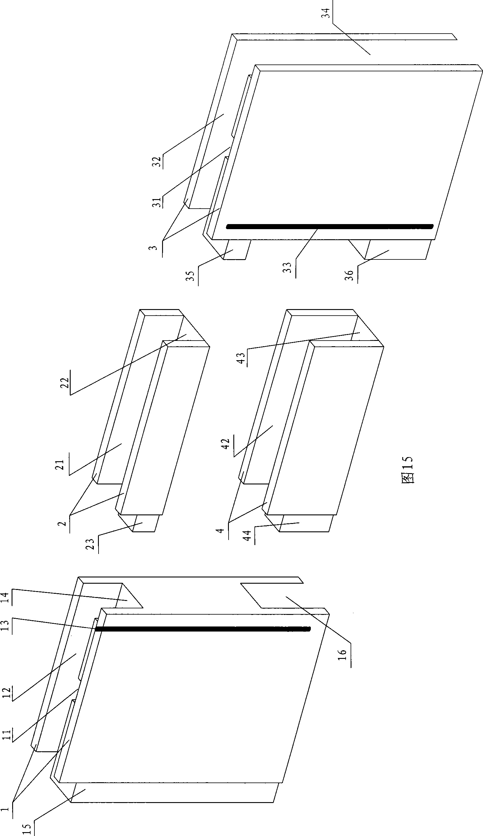 Composite heat insulating wall for composing window, and its mounting method