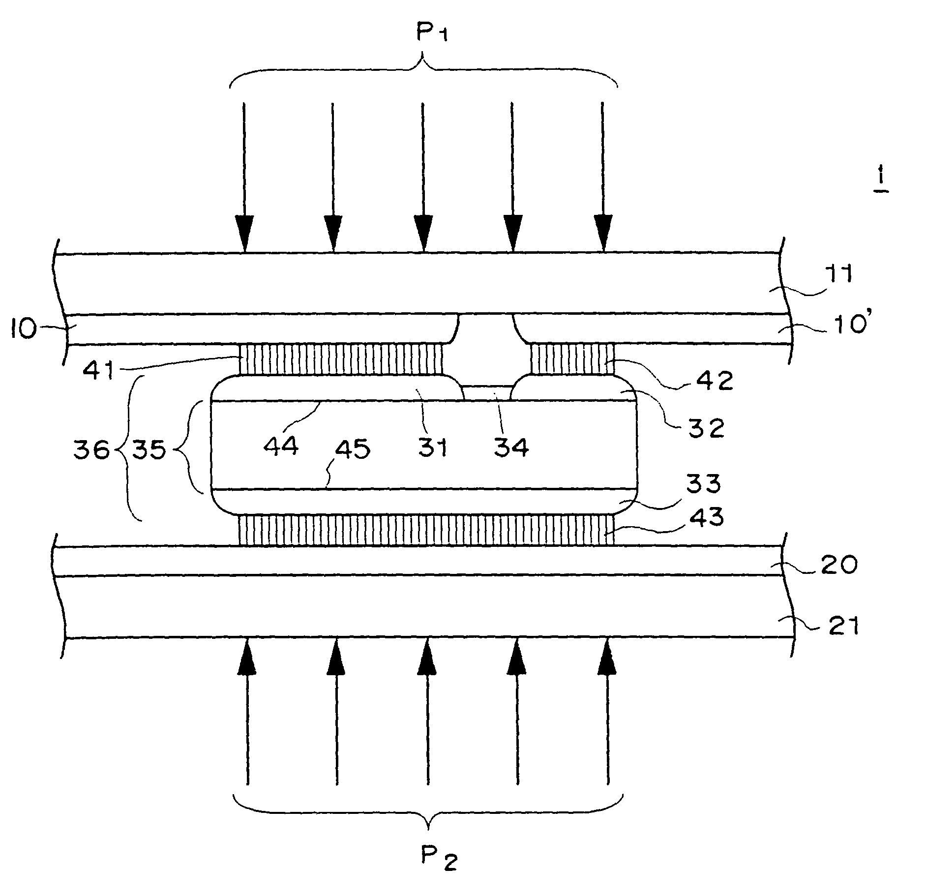 Pressure-welded semiconductor device