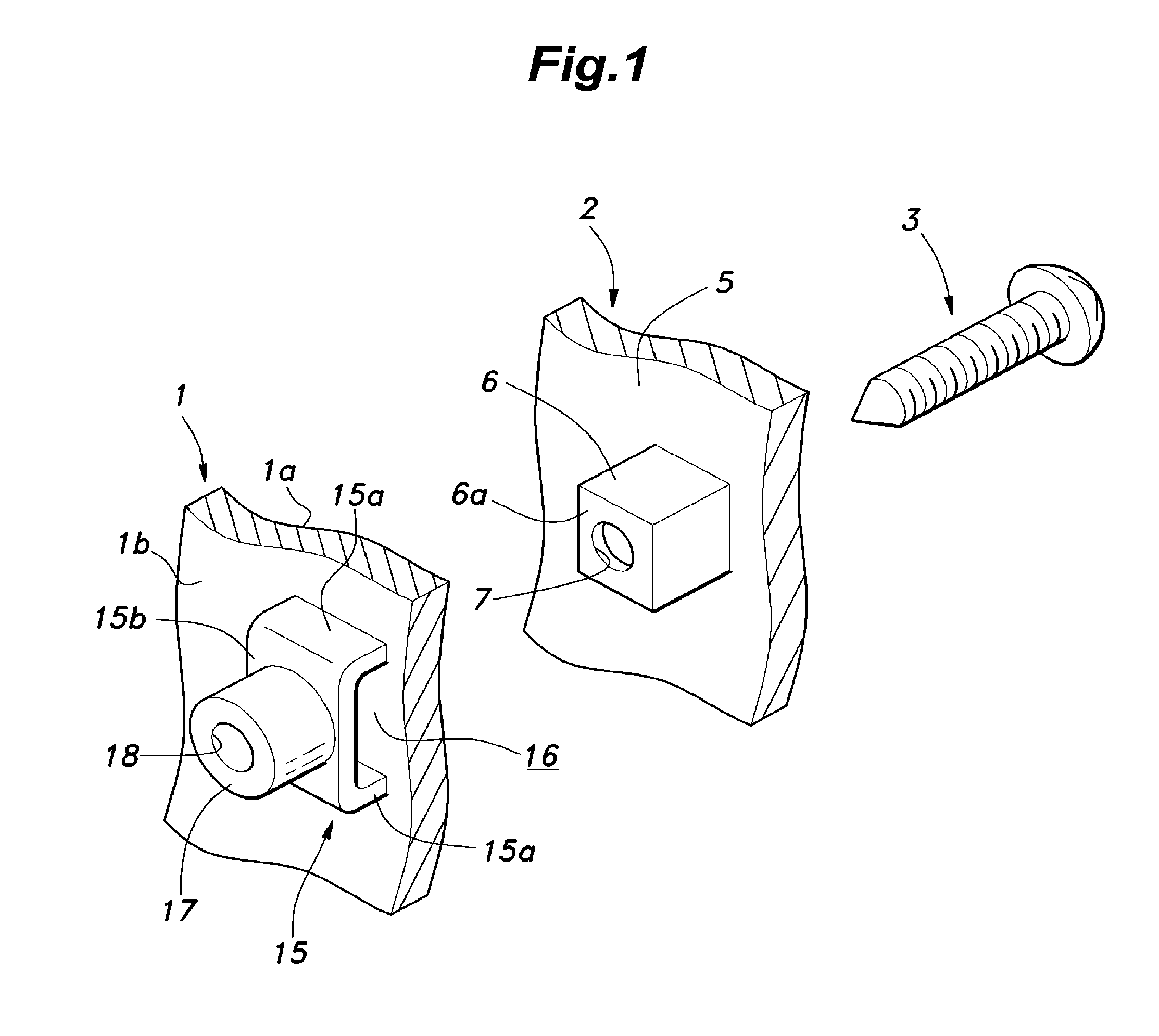 Component part mounting structure