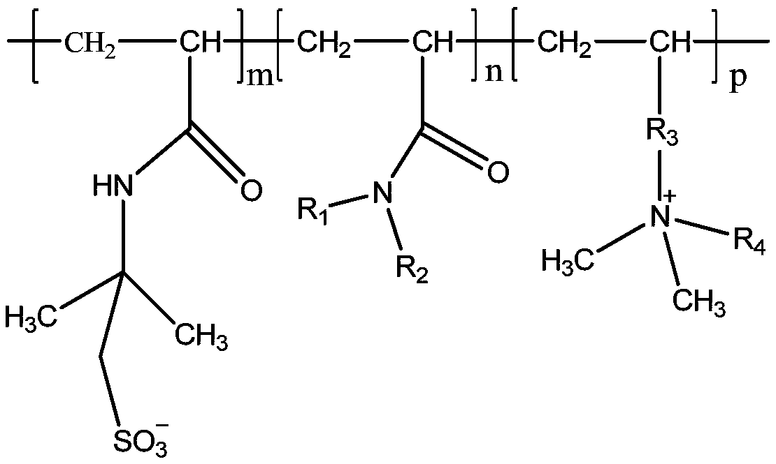 Anti-high temperature shearing agent for solid-free drilling fluid and preparation method thereof