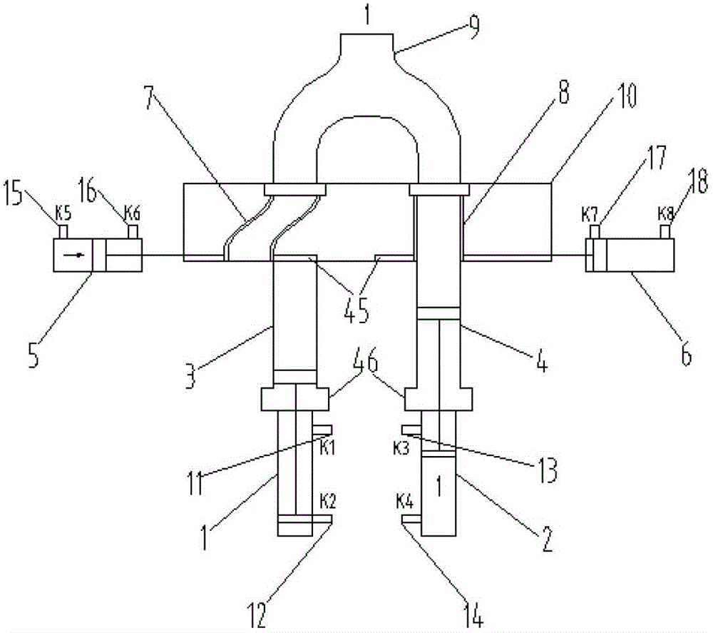 Device capable of realizing continuous constant flow pumping of concrete and control method of device