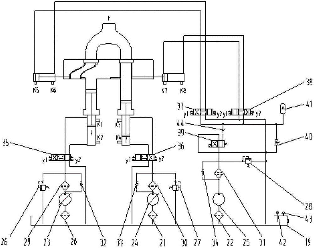 Device capable of realizing continuous constant flow pumping of concrete and control method of device