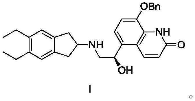 A kind of synthetic method and synthetic intermediate of indacaterol and its salt derivatives