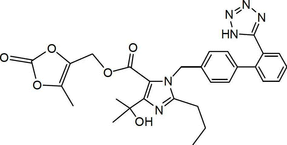 Olmesartan ester liposome solid preparation