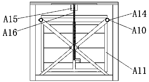 A drying device for garment fabric production