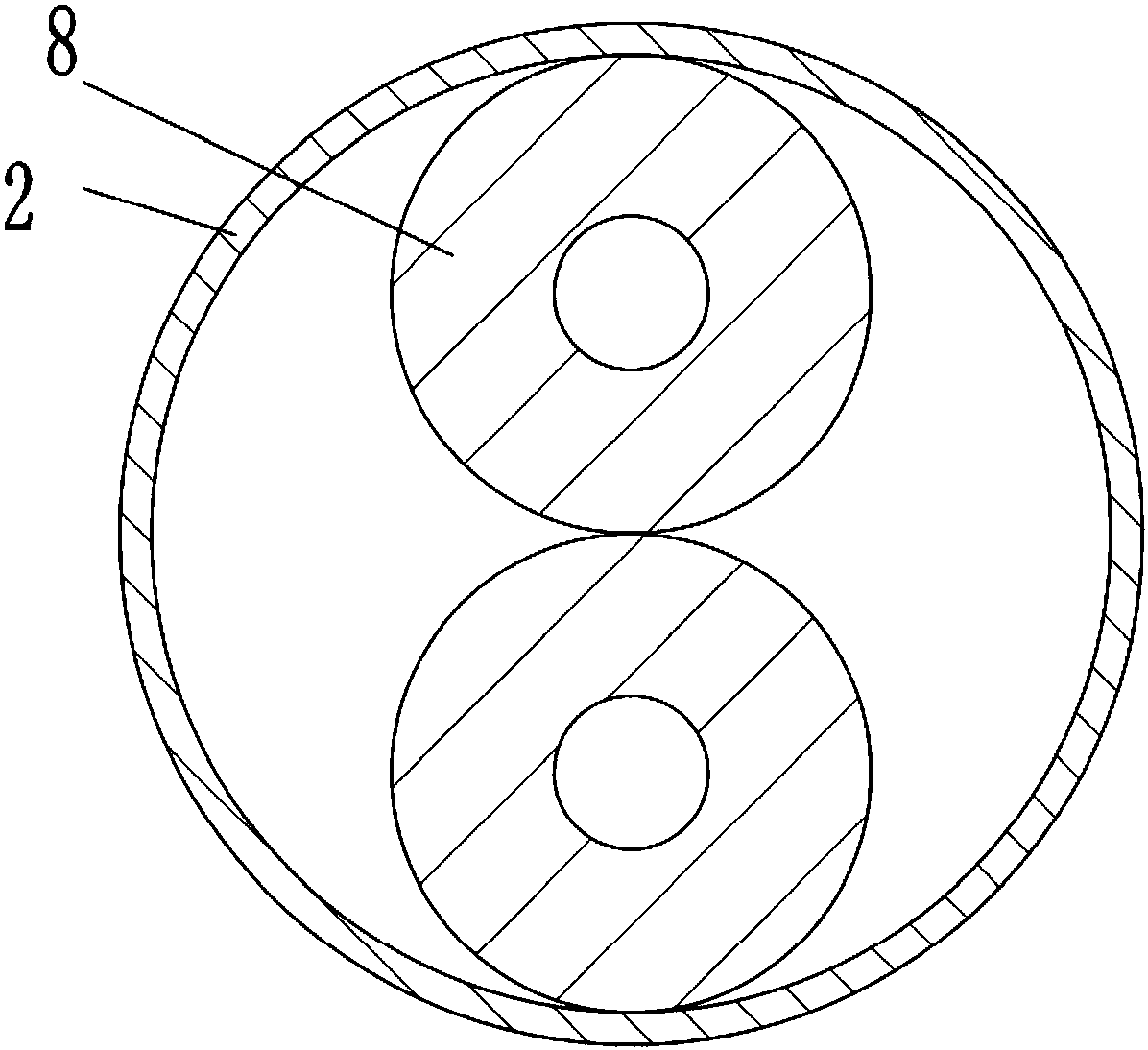 Sound-absorbing decoration material stirring device