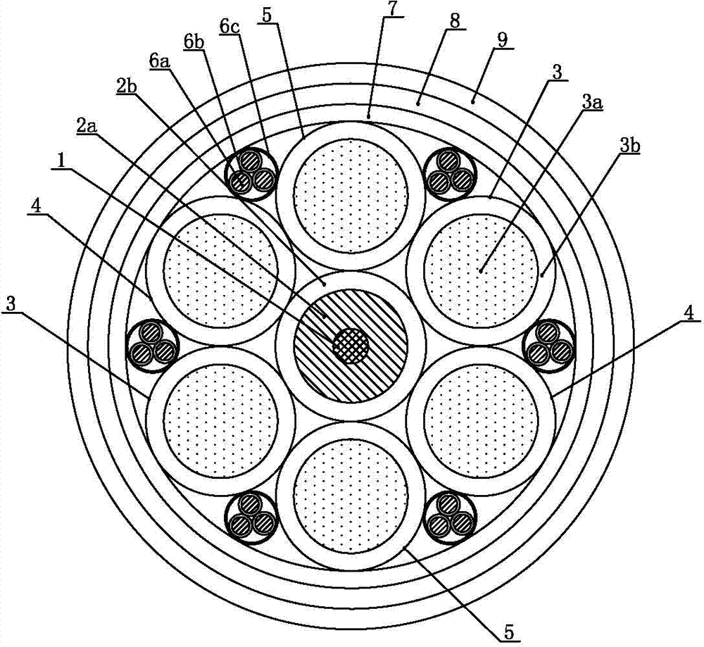 400Hz in-parallel balanced structure cable for ships and manufacture method thereof