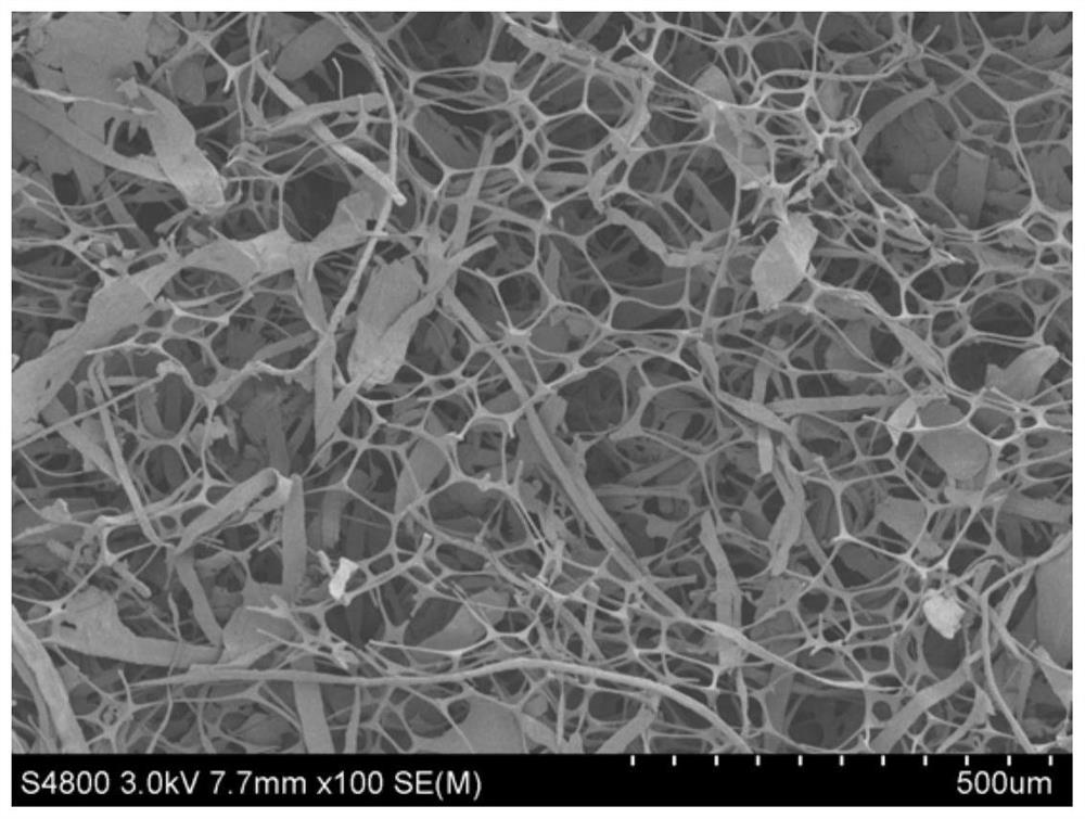 A kind of preparation method of the sponge that is used for oil-water separation and regulates the pore size of the paper fiber