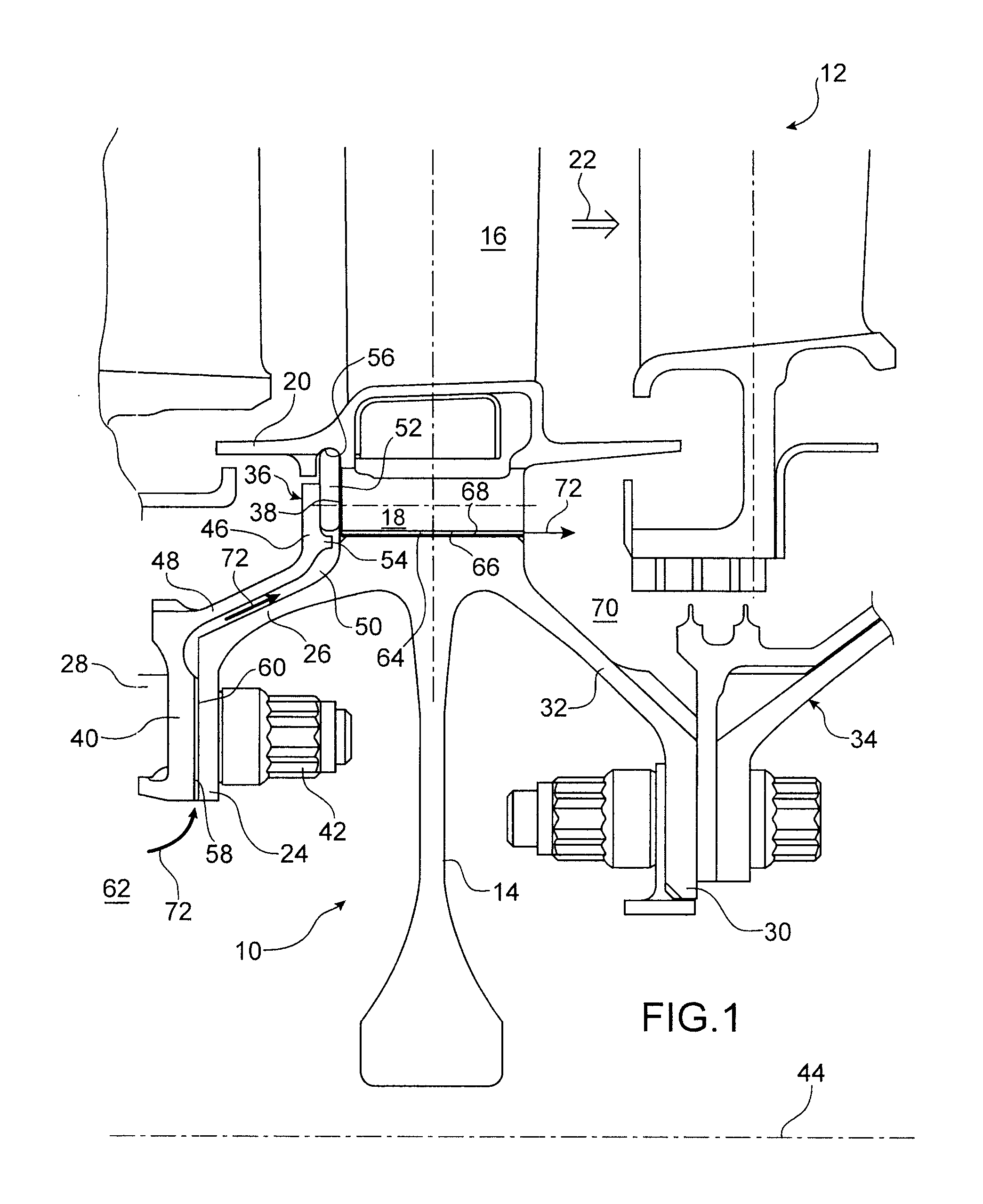 Impeller which includes improved means of cooling