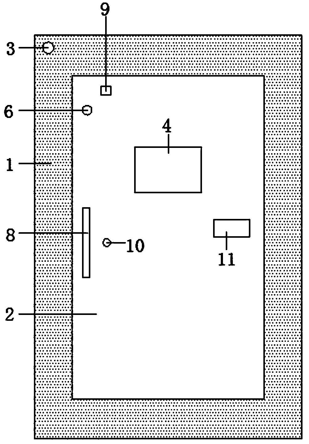 Door and lock integrated smart door