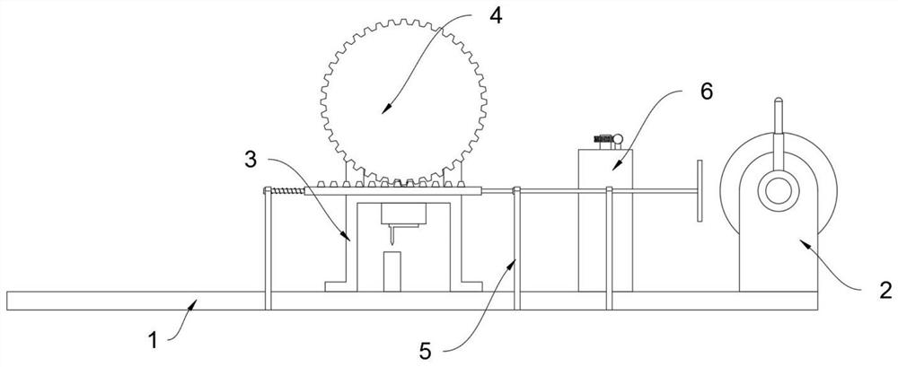 Linkage type straightening and cutting device based on wound alloy welding wire machining