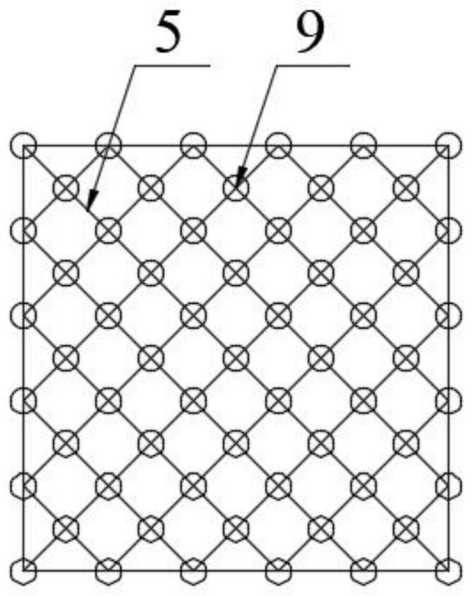 Greening grid device and construction method of rock slope