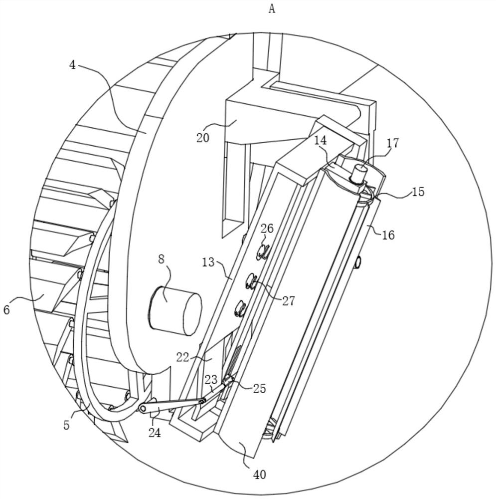 Wheat crop weeding device