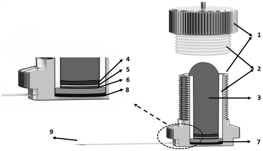 Battery device capable of monitoring electrode stress change in real time, battery adopting battery device and application of battery device