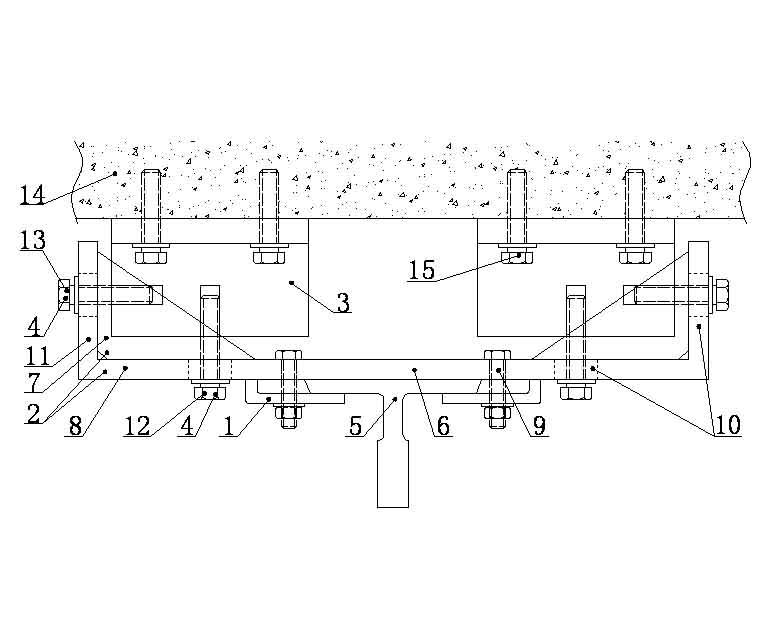 Guide rail vibration isolation structure