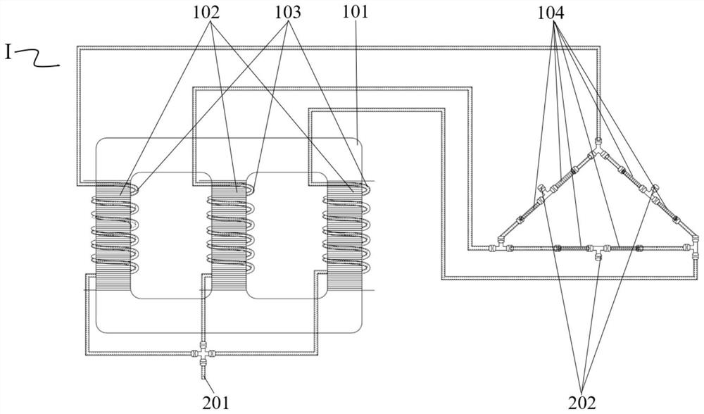 Star-Delta Three-phase Induction Thermal Reactor