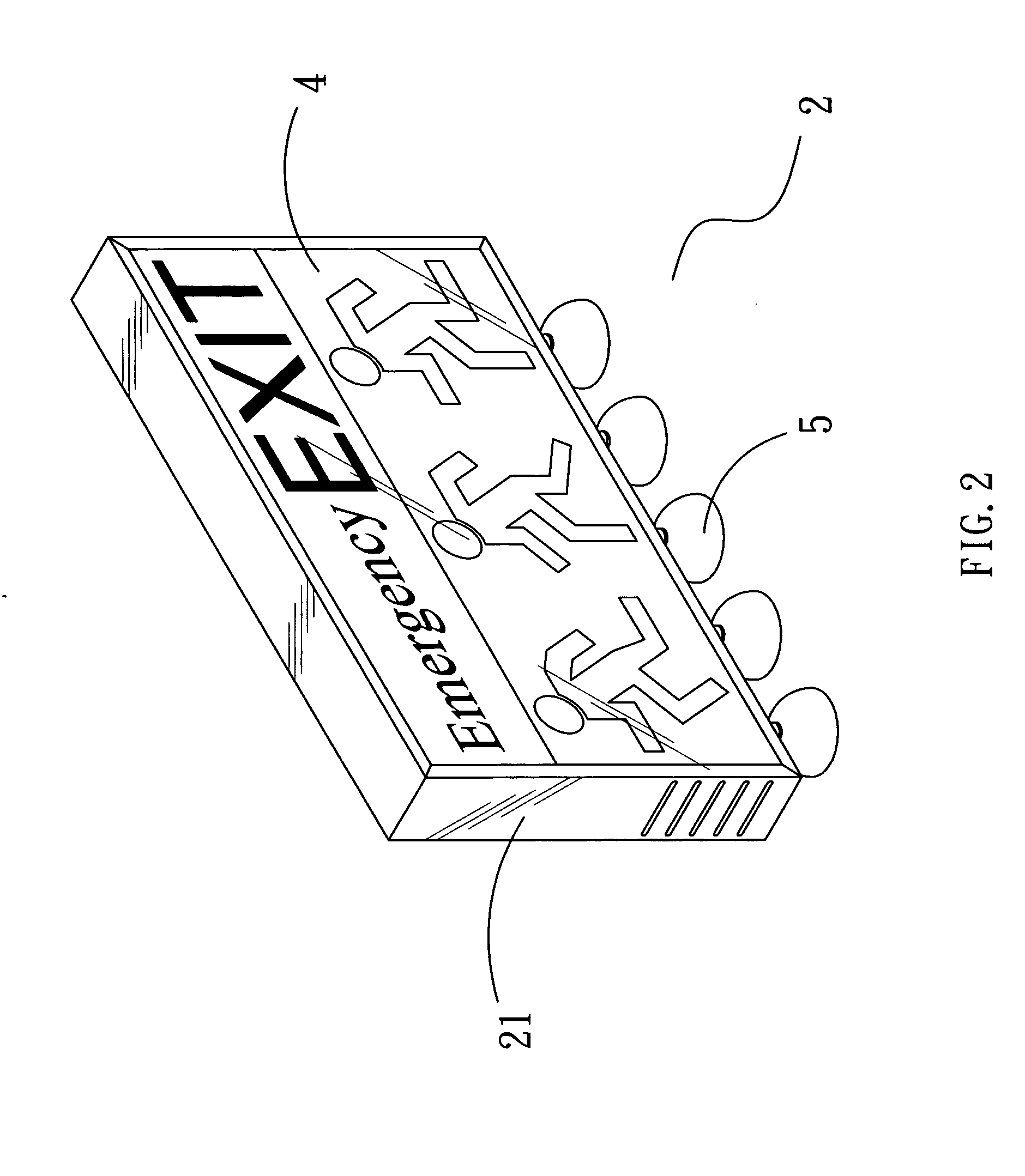 Dynamic emergency escape indicator