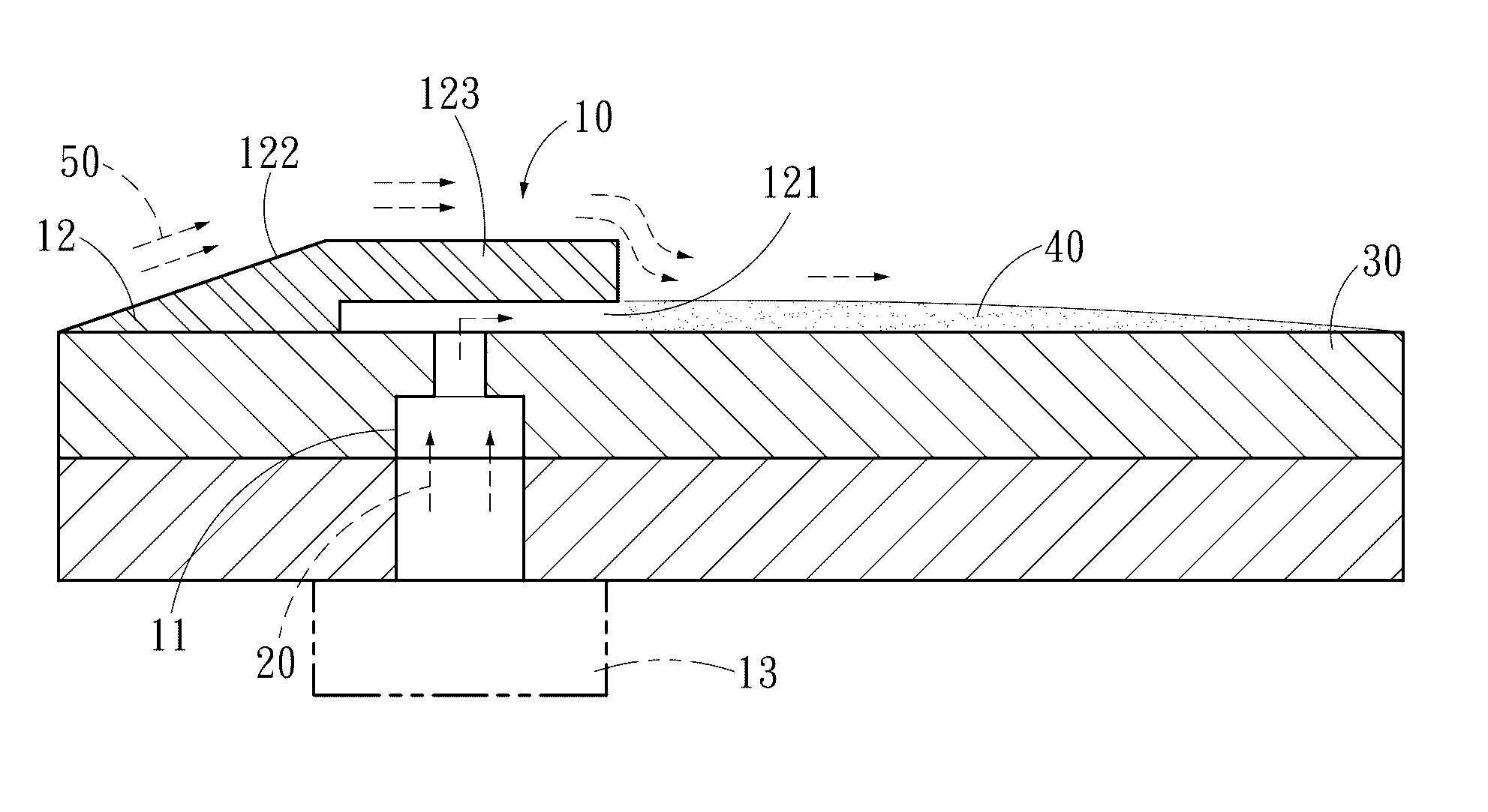 Micro jet gas film generation apparatus