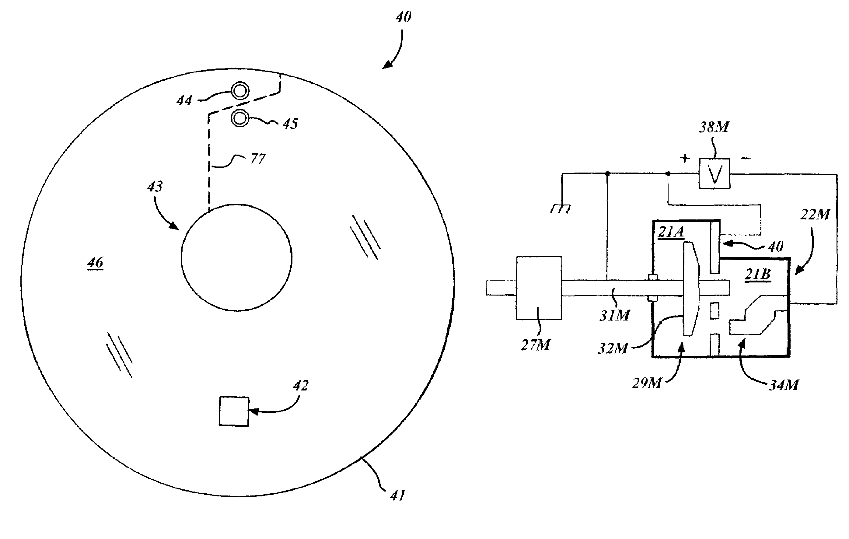 Structure for collecting scattered electrons